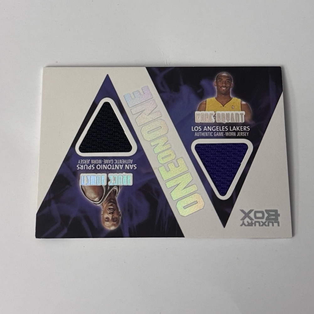 2005-06 Topps Luxury Box One On One Kobe Bryant HOF Bowen Dual GU Jersey /225